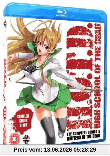 Tetsuro Araki High School Of The Dead, Drifters Of The Dead Edition (Series & Ova) Blu-ray [Uk Import]