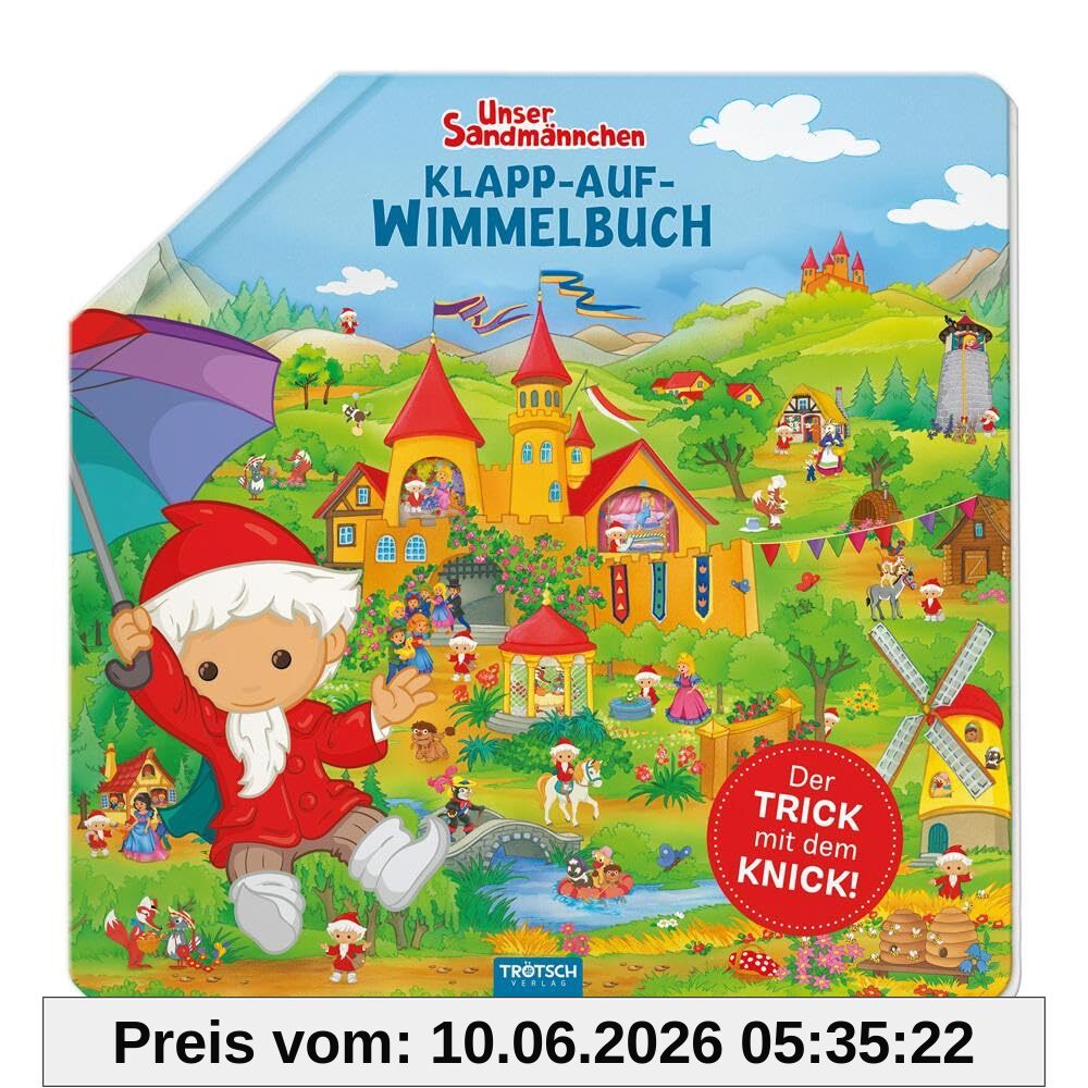 Trötsch Unser Sandmännchen Klapp-auf-Wimmelbuch Pappenbuch: Beschäftigungsbuch Wimmelbuch Kinderbuch
