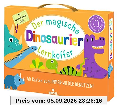 Der magische Lernkoffer Dinosaurier: Mit Karten zum immer-wieder-benutzen: 40 Karten zum IMMER_WIEDER_BENUTZEN!