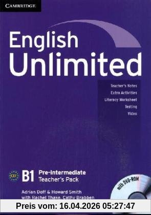 English Unlimited B1 - Pre-Intermediate. Teacher's Pack with DVD-ROM
