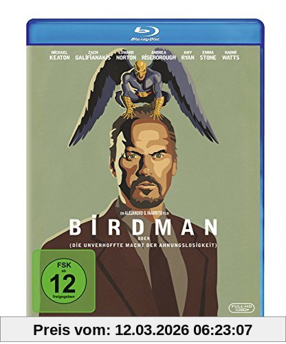 Alejandro González Iñárritu Birdman Oder (Die Unverhoffte Macht Der Ahnungslosigkeit) [Blu-ray]