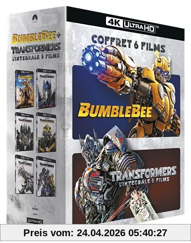 Transformers - l'intégrale 5 films + bumblebee 4k ultra hd [Blu-ray] [FR Import]