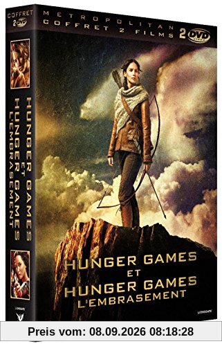Coffret hunger games : hunger games ; hunger games 2 : l'embrasement [FR Import]