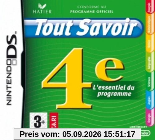 Tout savoir 4e [FR Import]