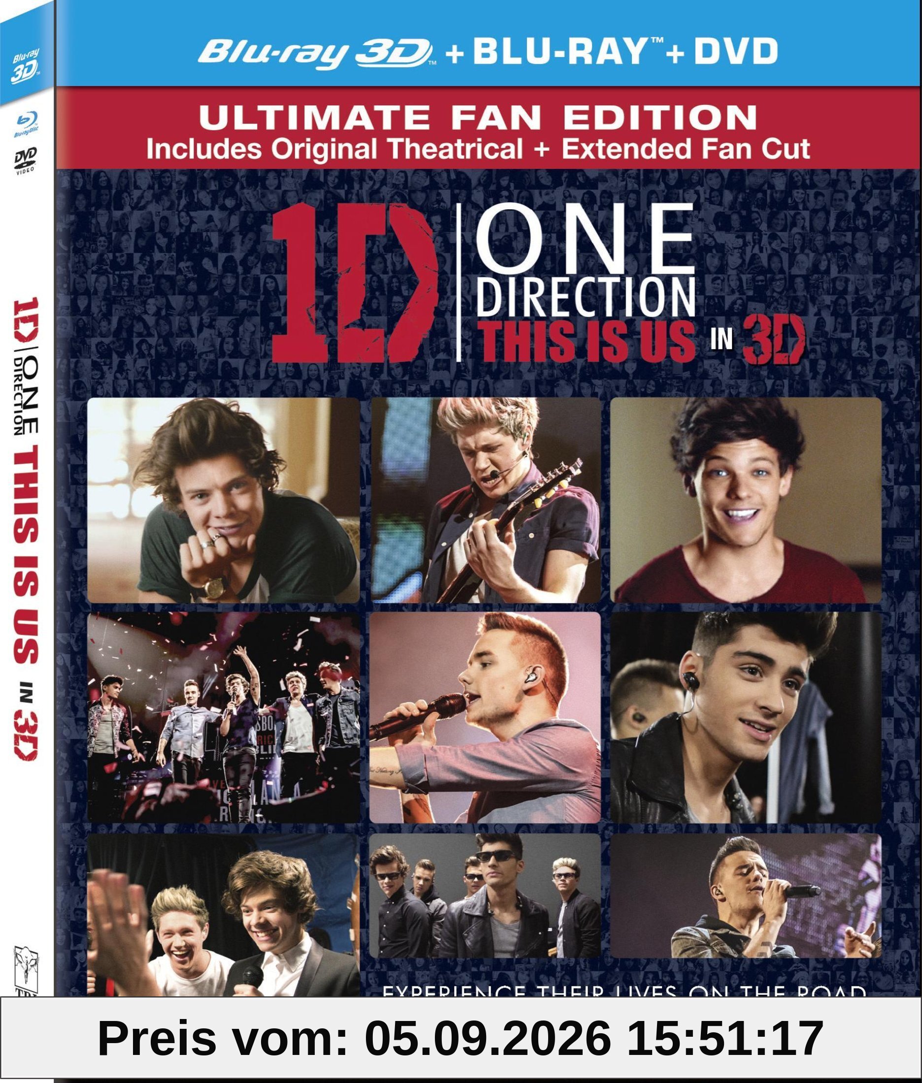 One Direction: This is Us ( 3D Two Disc Combo: Blu-ray / DVD + UltraViolet Digital Copy)