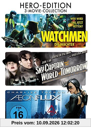 Watchmen - Die Wächter / Sky Captain And The World Of Tomorrow / Aeon Flux - 3DVD