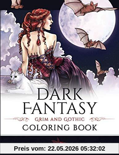 Selina Fenech Dark Fantasy Coloring Book, Grim And Gothic (Fantasy Coloring By Selina)