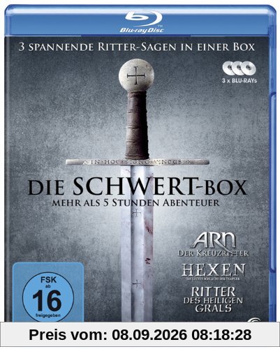 Die Schwert-Box - 3 spannende Ritter-Sagen in einer Box: ARN - Der Kreuzritter, Hexen - Die letzte Schlacht der Templer, Ritter des heiligen Grals [Blu-ray]