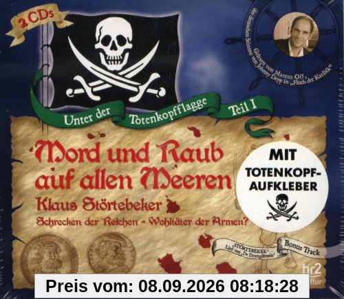 Mord und Raub auf allen Meeren - Klaus Störtebeker - 2 CD Hörbuch & Aufkleber