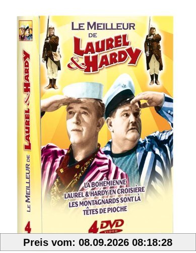 Coffret laurel et hardy : la bohémienne ; en croisière ; les montagnards sont là ; têtes de pioche [FR Import]