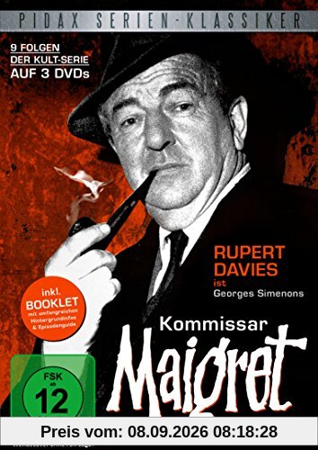 Kommissar Maigret, Vol. 1 / Spannende 9 Folgen der legendären Kult-Serie mit Rupert Davies nach den Romanen von Georges Simenon (Pidax Serien-Klassiker) [3 DVDs]