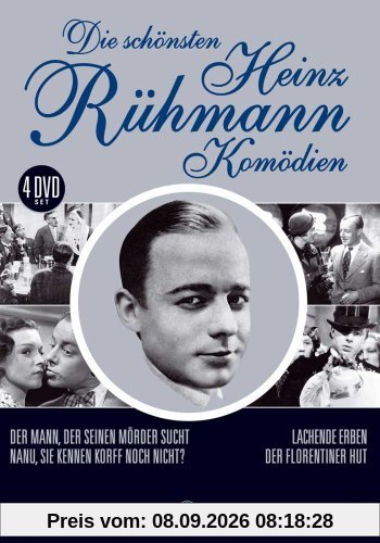 Die schönsten Heinz Rühmann Komödien - 4 DVD Box (Der Mann, der seinen Mörder sucht - Lachende Erben - Nanu, Sie kennen Korff nicht ? - Der Florentiner Hut)
