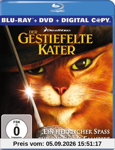 Der Gestiefelte Kater (inkl. DVD + digital Copy) [Blu-ray]