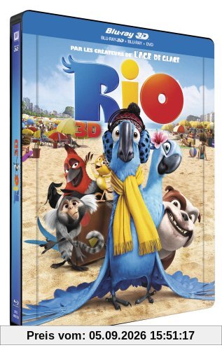 Rio [Combo Blu-ray 3D + Blu-ray + DVD - Édition boîtier SteelBook]