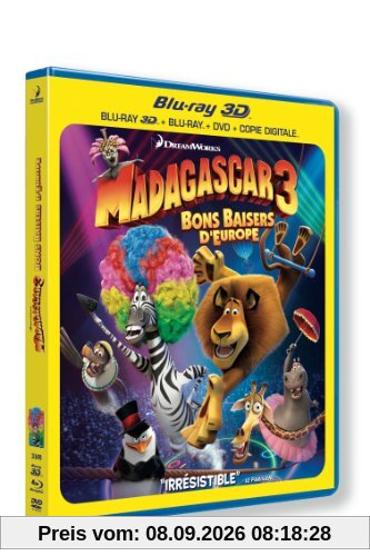 Madagascar 3 : bons baisers d'europe [Blu-ray] [FR Import]