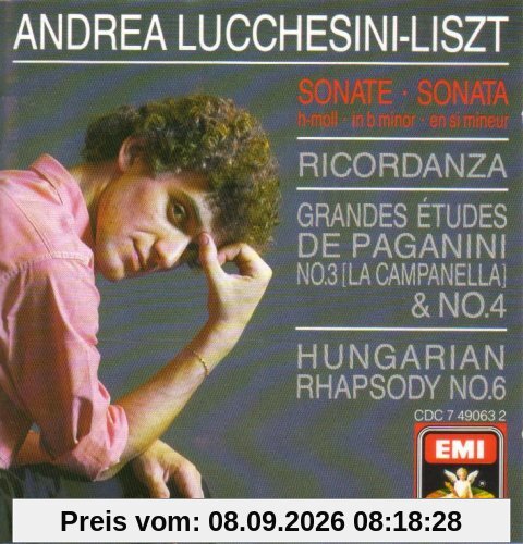 Liszt: Sonata in B Minor/Ricordanza/Grandes Etudes No.3 & 4/Hungarian Rhapsody No.6-Andrea Lucchesini (UK Import)