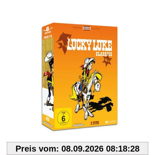 Lucky Luke Classics - Vol. 1, Folge 1-11 (Remastered Widescreen Collection inkl. Comic im Pocket-Size-Format) [3 DVDs]