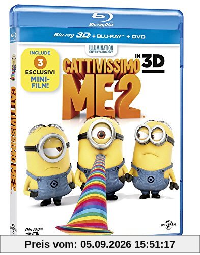 Cattivissimo me 2 [Blu-ray + Blu-ray 3D + DVD] [IT Import]