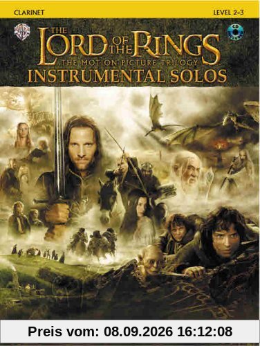 The Lord of the Rings, The Motion Picture Trilogy, w. Audio-CD, for Clarinet
