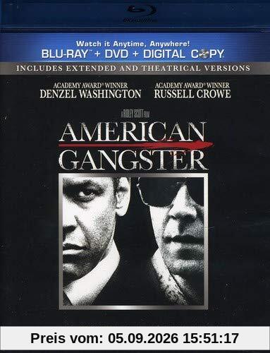 American Gangster (Unrated Extended Version Blu-ray + DVD + Digital Copy)