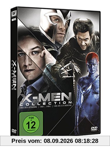 X-Men Movies Collection (inkl. X-Men Erste Entscheidung, X-Men, X-Men 2, X-Men 3) (4 DVDs)