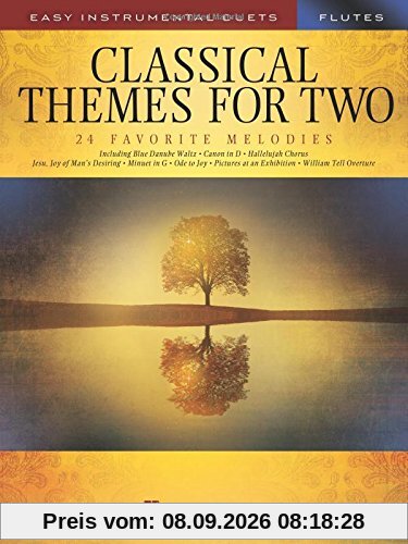Classical Themes -For Two Flutes-: Noten, Sammelband für Flöte: Easy Instrumental Duets
