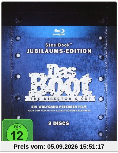 Das Boot - Steelbook (Jubiläums Edition, 3 Disc) [Blu-ray]