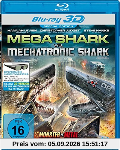 Mega Shark vs. Mechatronic Shark (inkl. 2D-Version) [3D Blu-ray]