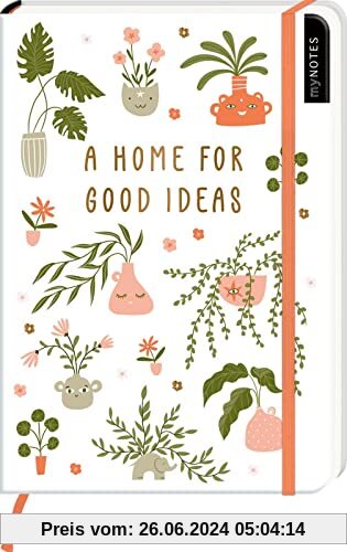 myNOTES Notizbuch A5: A home for good ideas: Notebook medium, gepunktet | Für gute Ideen: Ideal als Bullet Journal oder 