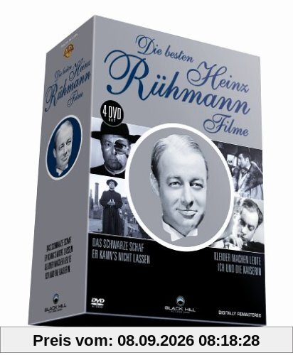 Die besten Heinz Rühmann Filme - 4 DVD Box (Das schwarze Schaf - Er kann's nicht lassen - Ich und die Kaiserin - Kleider machen Leute)