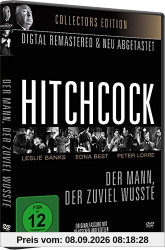 Alfred Hitchcock: Der Mann, der zuviel wußte - OmU (1934) [DVD]