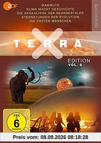 Terra X - Edition Vol. 8 Mammuts - Stars der Eiszeit / Klima macht Geschichte / Die Apokalypse der Neandertaler / Sternstunden der Evolution / Die ersten Menschen [3 DVDs]