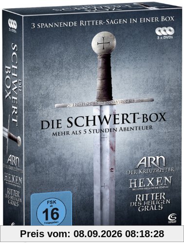 Die Schwert-Box - 3 spannende Ritter-Sagen in einer Box: ARN - Der Kreuzritter, Hexen - Die letzte Schlacht der Templer, Ritter des heiligen Grals [3 DVDs]