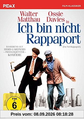 Ich bin nicht Rappaport (I´m Not Rappaport) / Brilliante Tragikomödie mit Starbesetzung (Pidax Film-Klassiker)