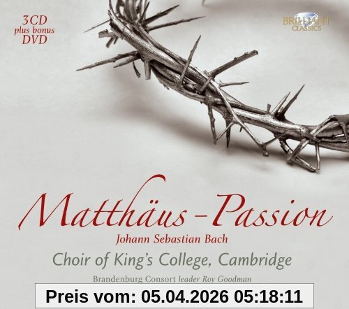 Cleobury Matthäus Passion/+Dvd