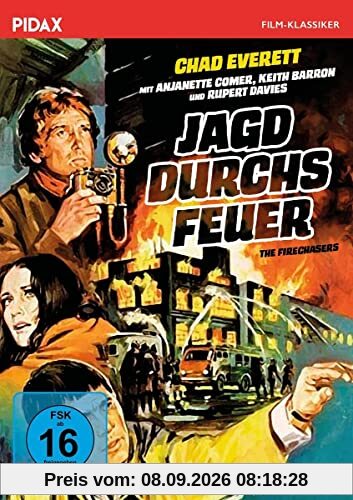 Jagd durchs Feuer (The Firechasers) / Spannender Kriminalfilm von Autor Philip Levene (Quentin Barnaby) mit Starbesetzung (Pidax Film-Klassiker)