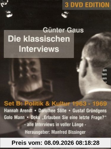 Günter Gaus - Die klassischen Interviews: Politik & Kultur 1963 - 1969 (3 DVDs)