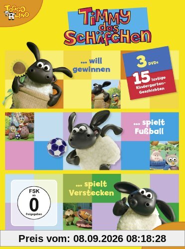 Timmy das Schäfchen - Timmy will gewinnen / Timmy spielt Fußball / Timmy spielt Verstecken [3 DVDs]
