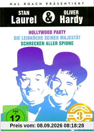 Stan Laurel & Oliver Hardy: Hollywood Party / Die Leibköche Seiner Majestät / Schrecken Aller Spione