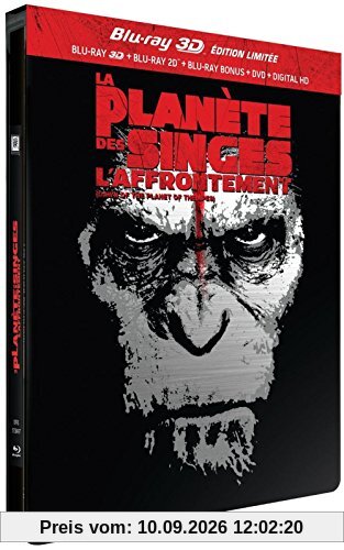 La Planète des Singes : L'Affrontement [Combo Blu-ray 3D + Blu-ray + DVD - Édition Limitée Pack Métal]