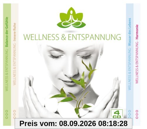 Wellness & Entspannung - 4er CD-Digi Box (Balance der Gefühle, Innere Ruhe, Wasser des Lebens, Harmonie)