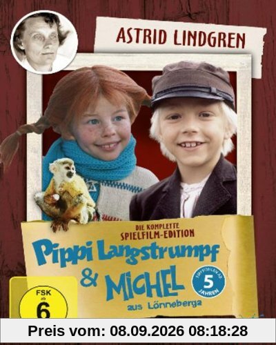Astrid Lindgren: Pippi Langstrumpf und Michel Spielfilm-Box [7 DVDs]