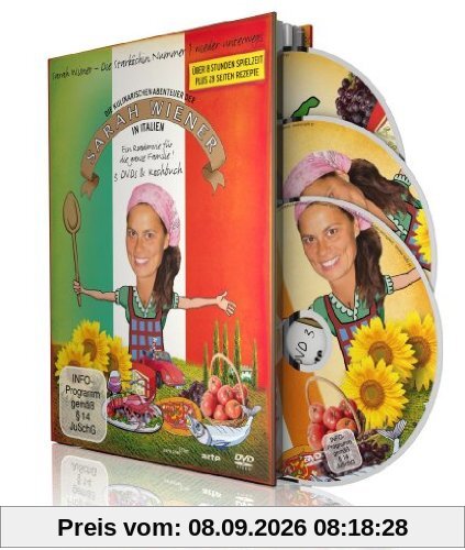 Die kulinarischen Abenteuer der Sarah Wiener in Italien (3 Discs + Buch)