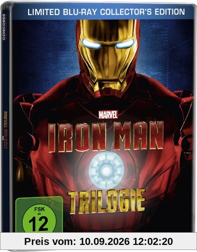 Iron Man - Trilogie - Steelbook inkl. exklusivem Iron Man Comic [Blu-ray] [Limited Collector's Edition] [Limited Edition]