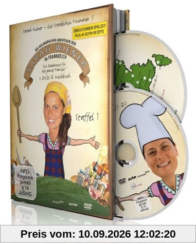 Die kulinarischen Abenteuer der Sarah Wiener in Frankreich 1 (2 Discs + Buch)