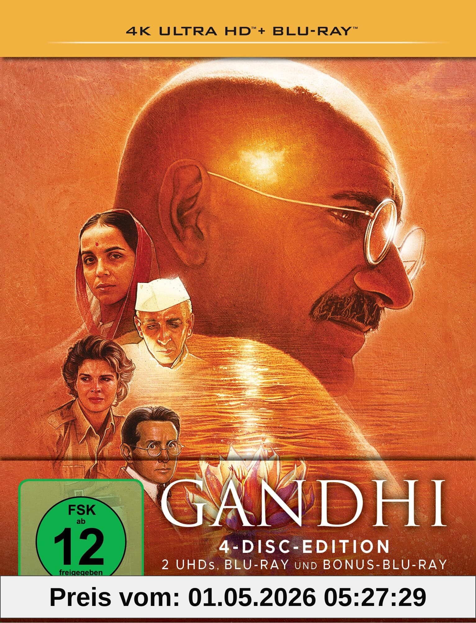Gandhi (Limitiertes Steelbook, 2 4K-UHDs+2 Blu-rays)