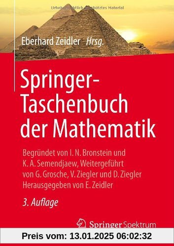 Springer-Taschenbuch der Mathematik: Begründet von I.N. Bronstein und K.A. Semendjaew Weitergeführt von G. Grosche,  V. 