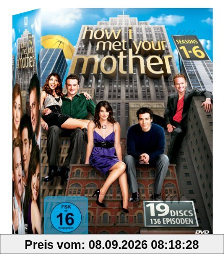 How I Met Your Mother Komplettbox, Seasons 1-6 (exklusiv bei Amazon.de) [19 DVDs]