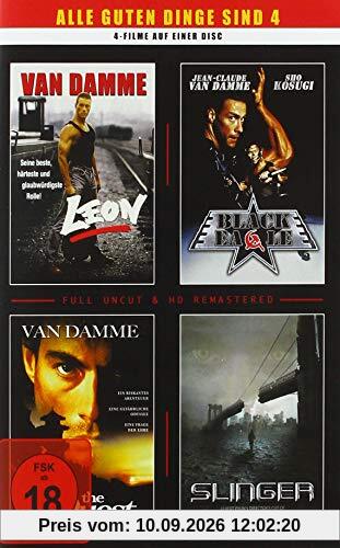 van Damme - 4 Filme - 1 DVD (Leon - Black Eagle - The Quest - Slinger)