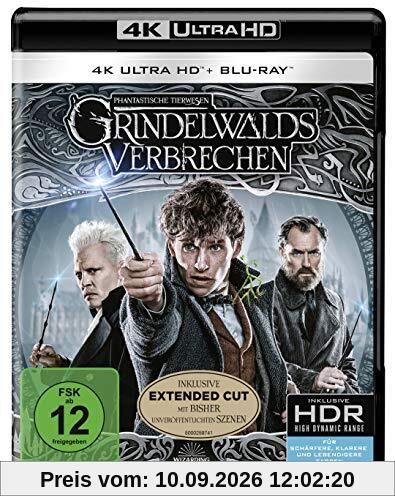 Phantastische Tierwesen: Grindelwalds Verbrechen (4K Ultra HD Kinofassung + 2D Kinofassung + 2D Extended Cut) [Blu-ray]